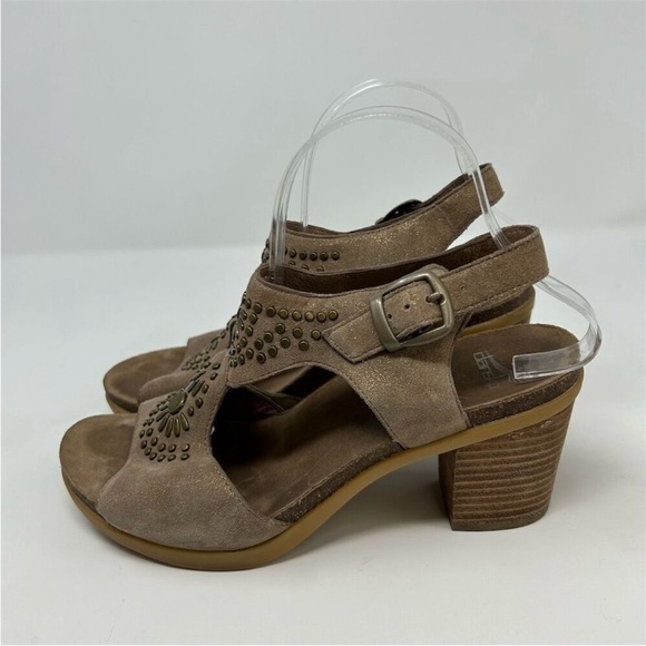 DANSKO DEANDRA HEELED SUEDE SHIMMER SANDALS EURO 40 (9.5-10) - Picture 10 of 13